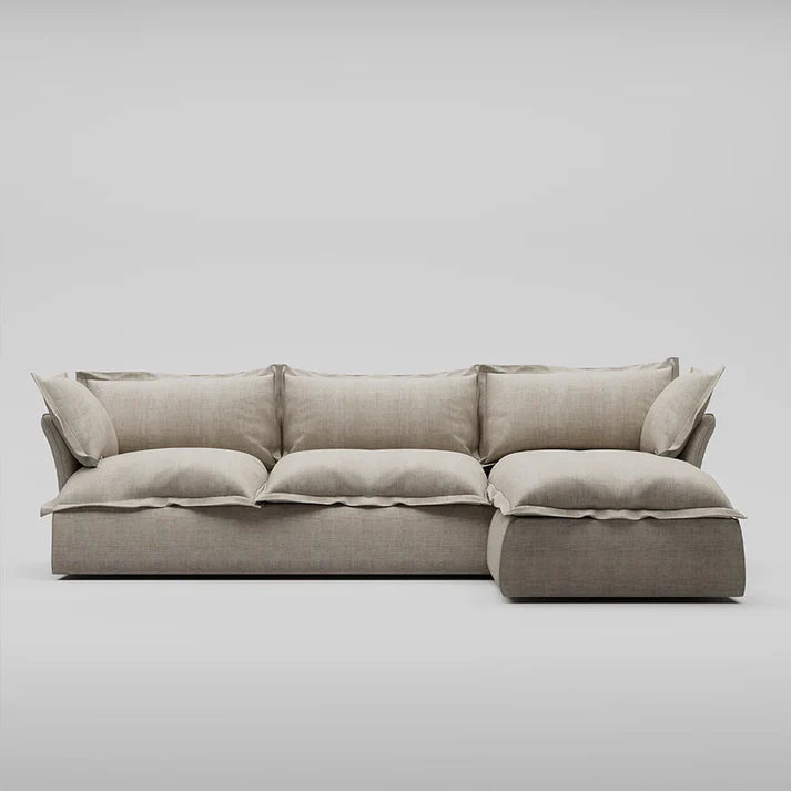 Haven Deja Plush L-Shaped Sofa