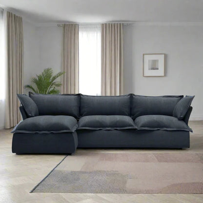 Haven Deja Plush L-Shaped Sofa