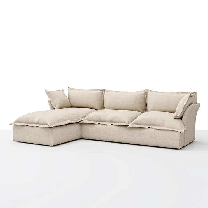 Haven Deja Plush L-Shaped Sofa