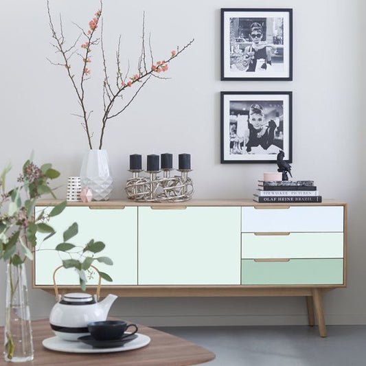 Retro Cabinet 3 Leaf Wooden Sideboard