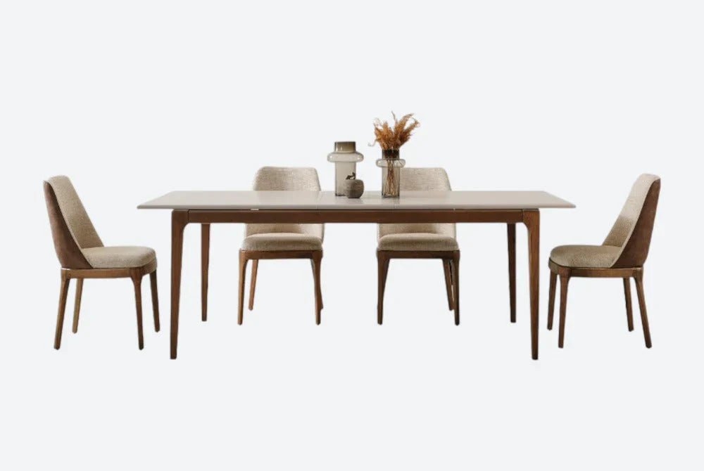 Basic Solid Wood Dining Set with Buffet