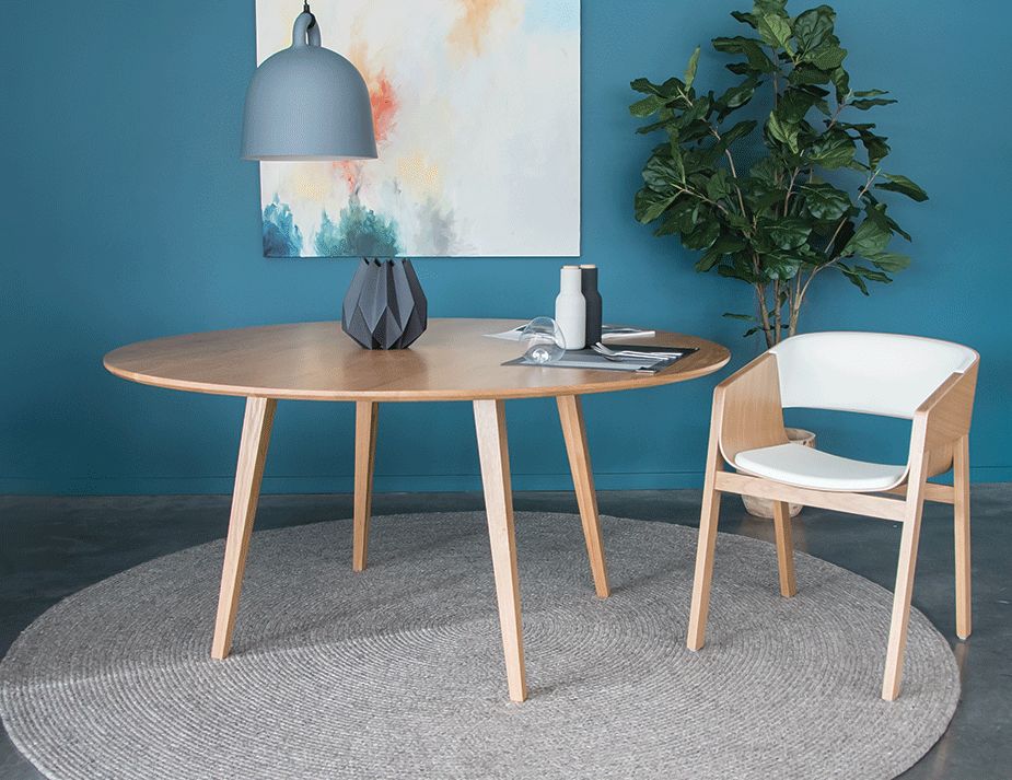 Copenhagen Round Natural Wood Dining Set