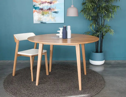 Copenhagen Round Natural Wood Dining Set