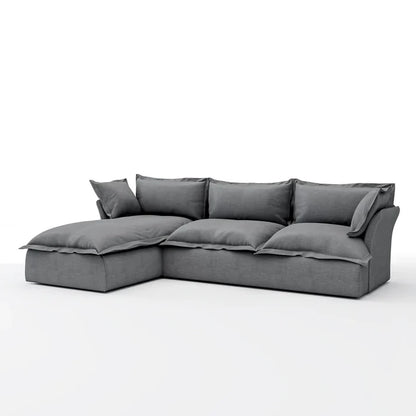 Haven Deja Plush L-Shaped Sofa