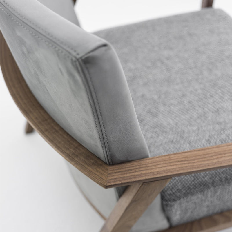 Noblè Cappelletti Smooth Fabric Arm Chair