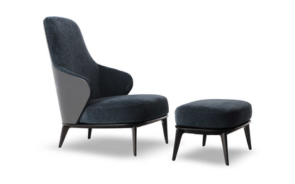 Leslie Bergere Velvet Armchair