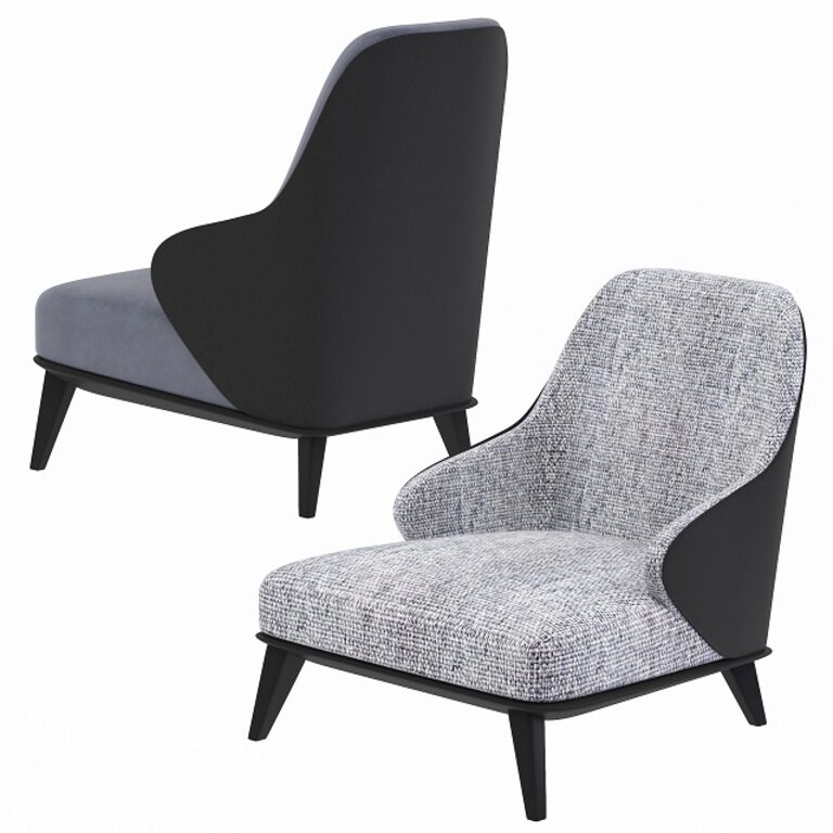 Leslie Bergere Velvet Armchair