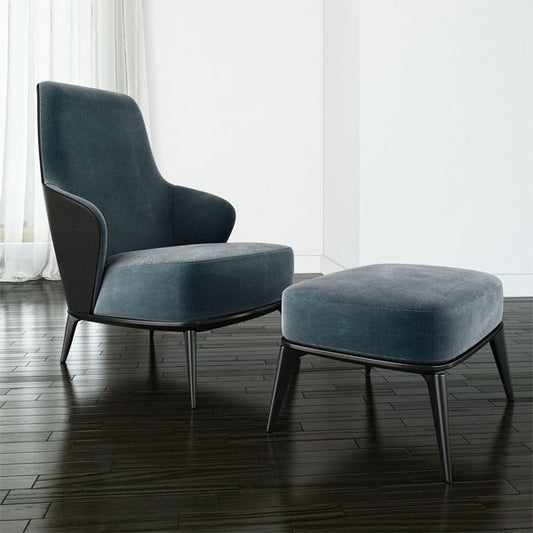 Leslie Bergere Velvet Armchair