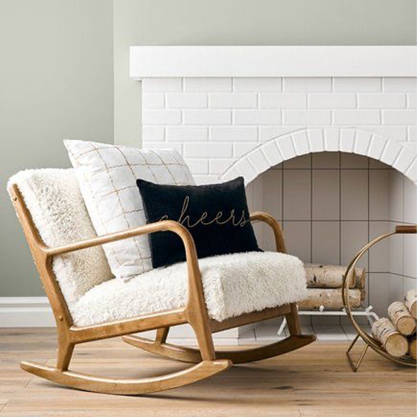 Sherpa Chenille Rocking Chair