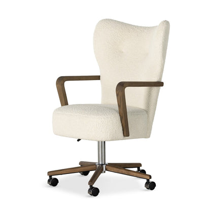 Madrid Light Gray Fabric Adjustable Height Swivel Chair