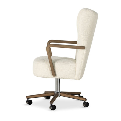 Madrid Light Gray Fabric Adjustable Height Swivel Chair