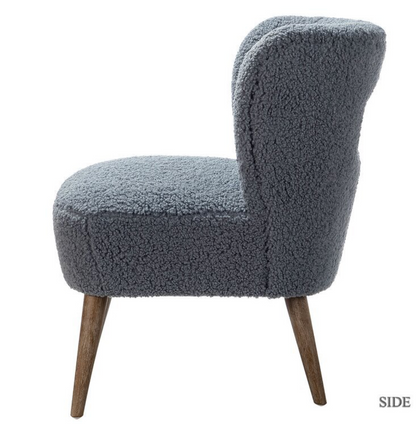 Corinne Wooden Upholstered - Cutout Back Mercury Chair