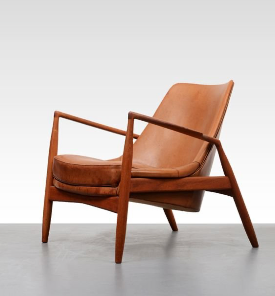 Kofod Larsen Italian Vintage Wood Armchair