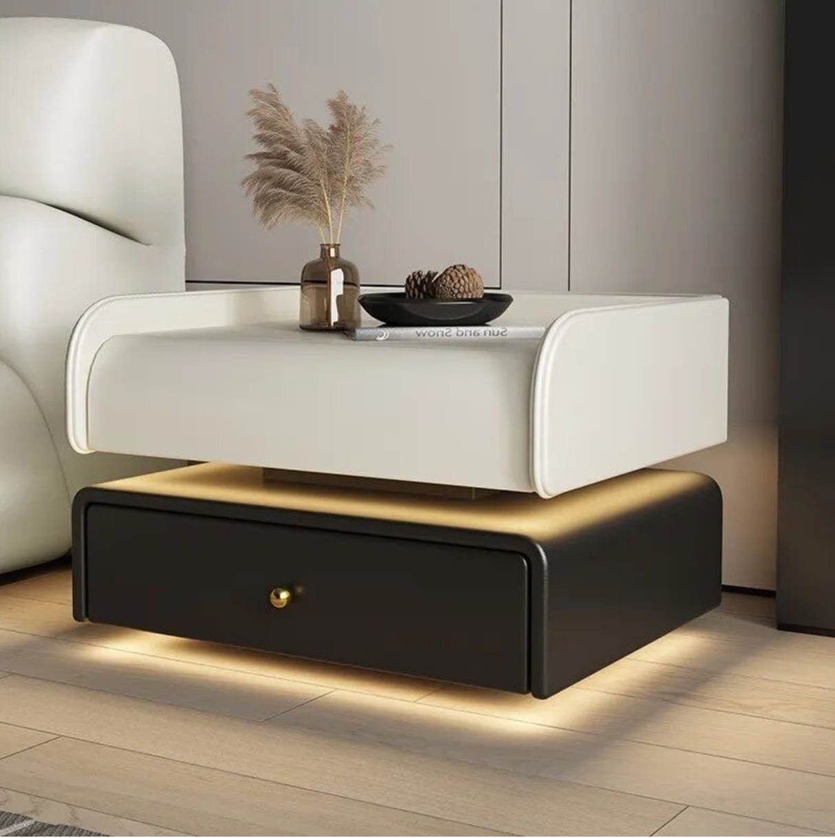 Smart Luxury 2 Layer Bedside Table