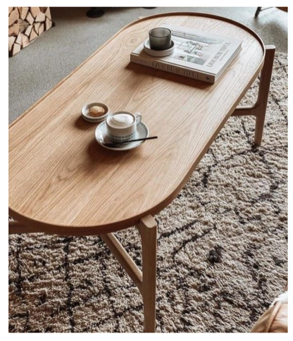 Holton Oval Solid Wood Coffee Table