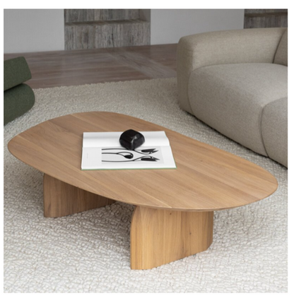 Monument Oval Wooden Coffee Table