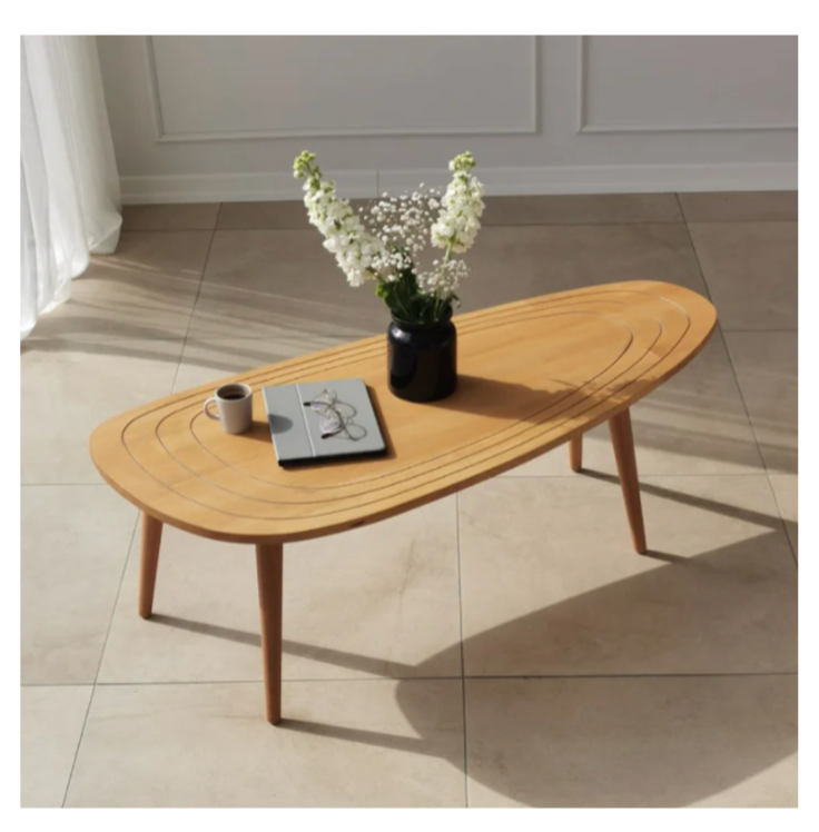 Neostill Oxbend Oval Coffee Table