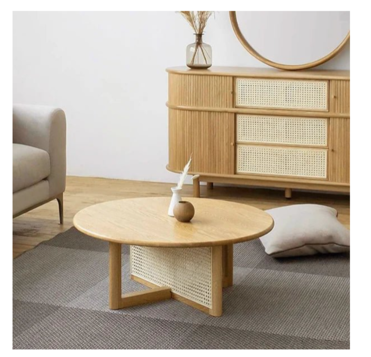 Mistry Cross Legs Japandi Style Coffee Table