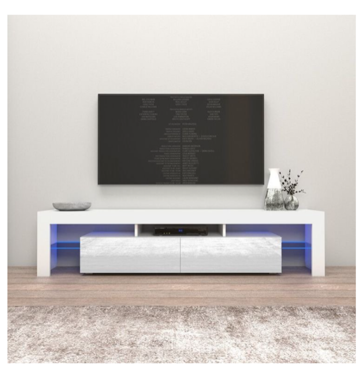 Meble Milano Black White TV Stand